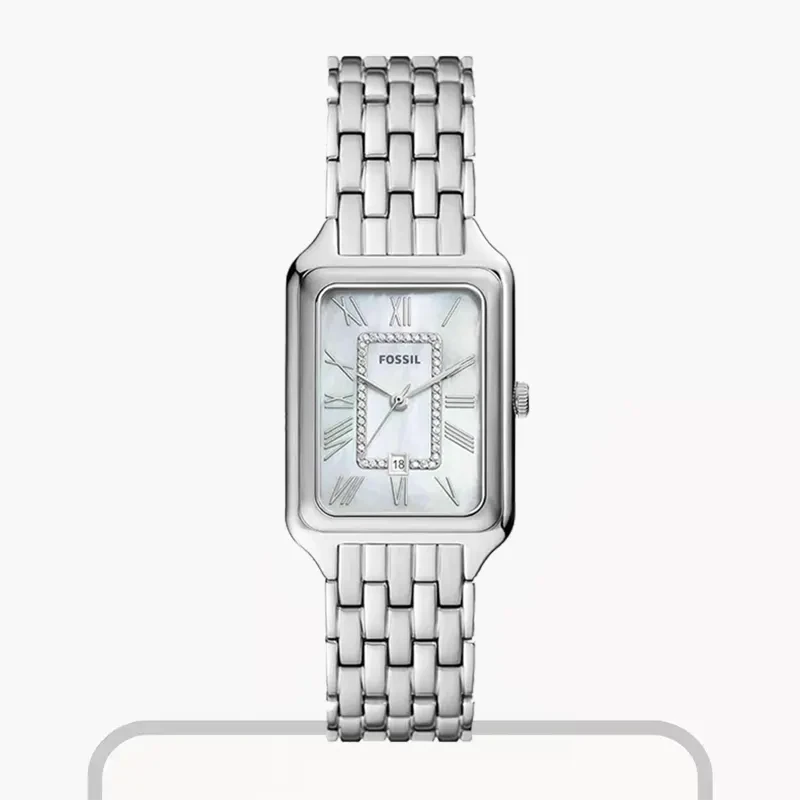 Fossil Raquel Quartz White MOP Dial Silver-tone Ladies Watch- ES5306